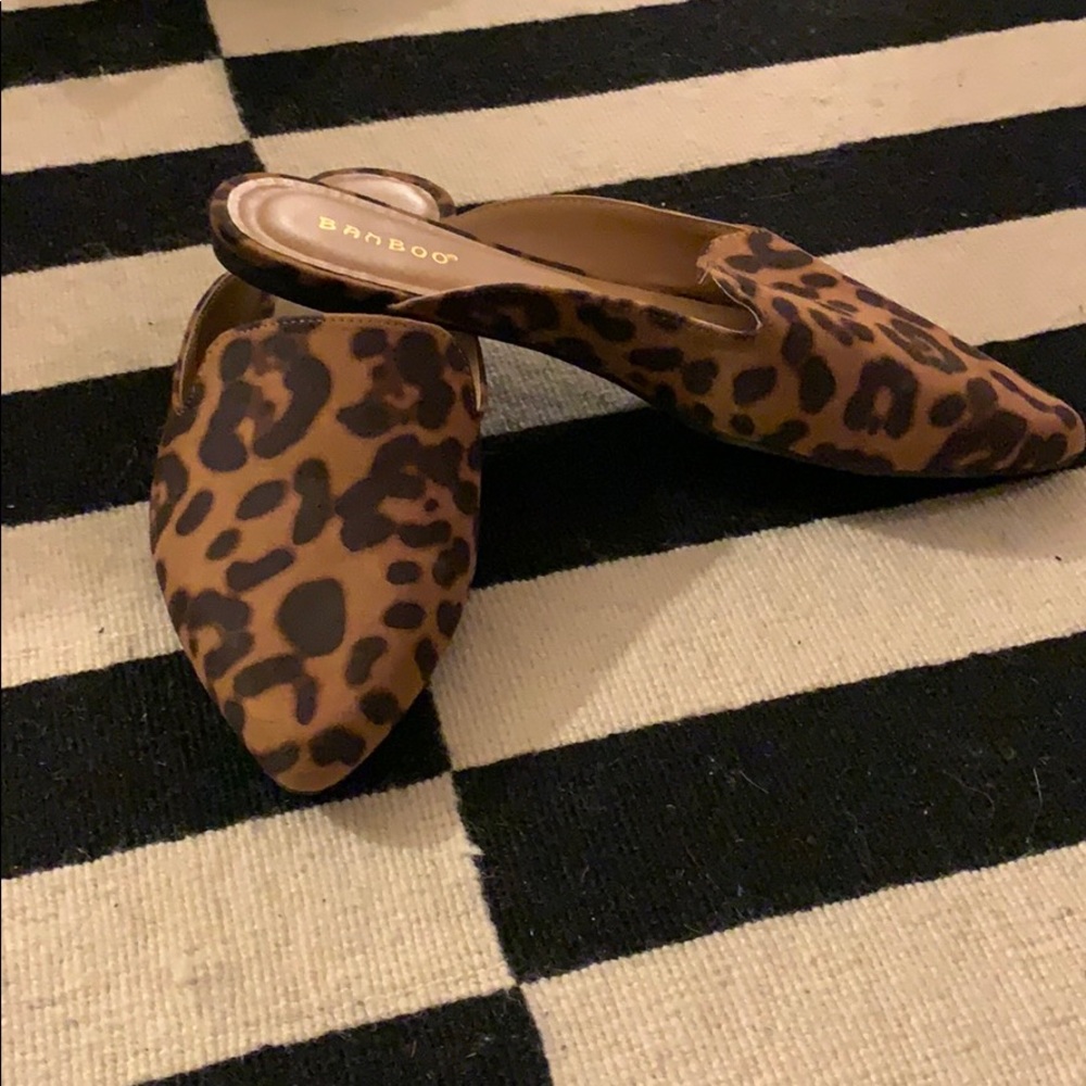 Leopard Print Mules